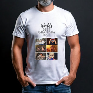 T-shirt Meilleur grand-père du monde sur mesure 6 photo Co
