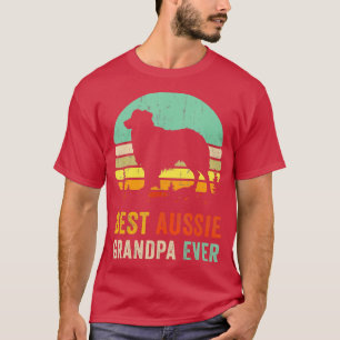 T-shirt Meilleur Grand-Père Ever Cadeau Aussie Chien Papa
