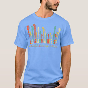 T-shirt Meilleur grand-père Ever Guitar Lover Guitarist Fa