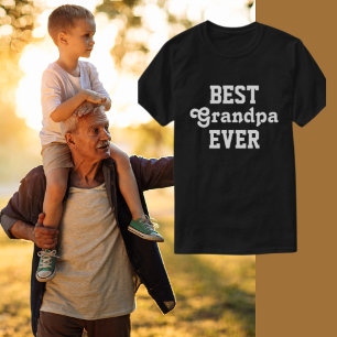 T-shirt Meilleur grand-père Fête des pères jamais texte no