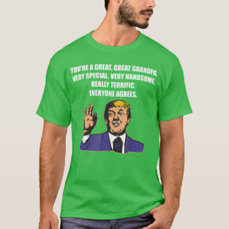 T-shirt Meilleur grand-père Funnyrump Tout le monde est d'
