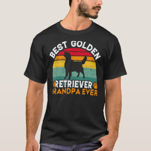 T-shirt Meilleur Grand-Père Golden Retriever de Tous les T