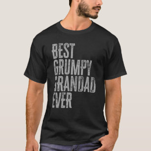 T-shirt Meilleur Grand-Père Grumpy Jamais Grouchy