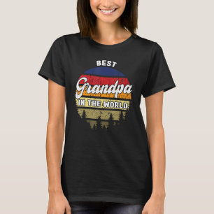 T-shirt Meilleur grand-père homme dans le monde grand-père