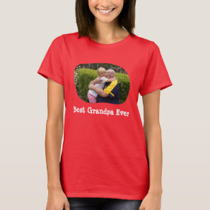 T-shirt Meilleur grand-père jamais télécharger votre photo