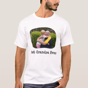T-shirt Meilleur grand-père jamais télécharger votre photo