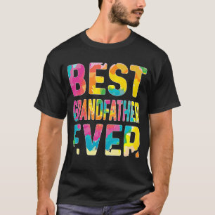 T-shirt Meilleur grand-père Mens Jamais Tie Dye