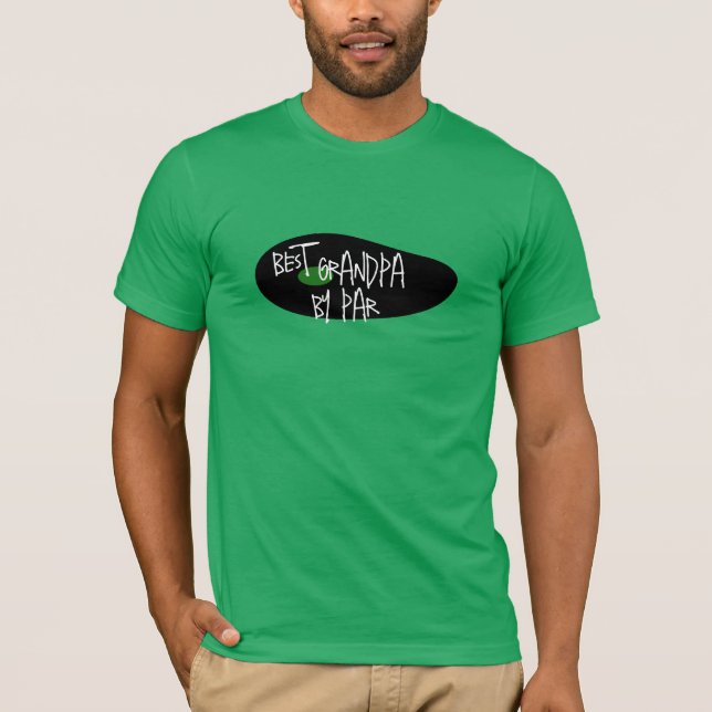 T-shirt Meilleur grand-père, papa par Custom Modern Golfer (Devant)