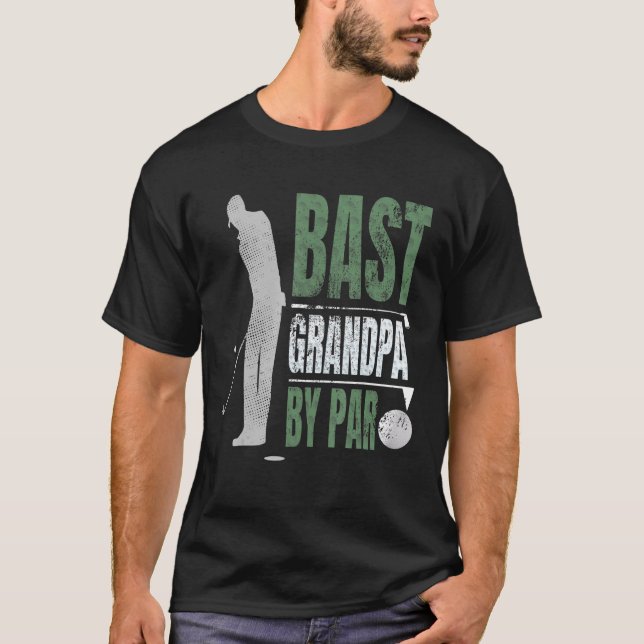 T-shirt Meilleur Grand-Père Par Par Fête des pères Golf Gr (Devant)