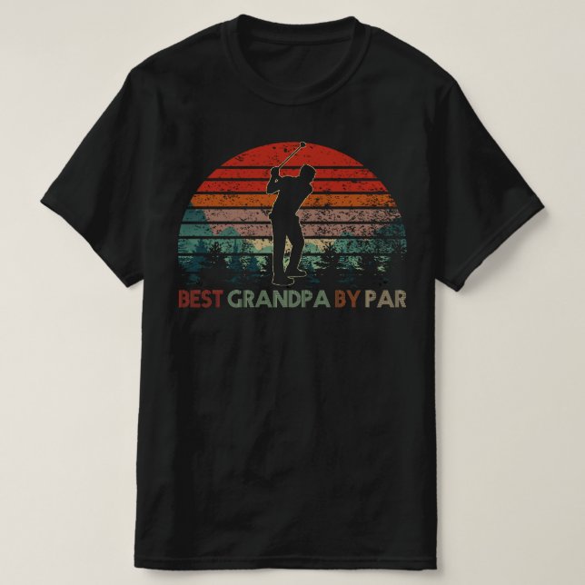 T-shirt meilleur grand-père par par golf (Design devant)