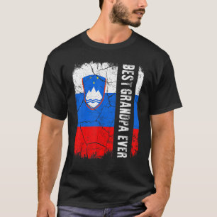 T-shirt Meilleur grand-père slovène jamais Slovénie Drapea