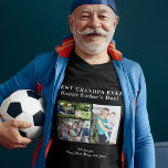 T-shirt Meilleur grand-père Vous aimez toujours collage ph<br><div class="desc">Moderne contemporain BEST GRANDPA JAMAIS Happy Fête des pères 4 famille photo collage gardien simple t-shirt noir et blanc avec un audacieux modèle script de typographie. Créez votre propre site avec quatre photos de famille et votre texte ! Vous pouvez modifier les couleurs du texte. Il peut s'agir d'un cadeau...</div>