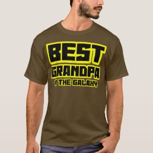 T-shirt MEILLEUR GRANDPA DANS LA GALAXY Papa Papa Papa Pap