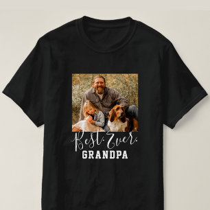 T-shirt MEILLEUR GRANDPA JAMAIS Fête des pères photo perso