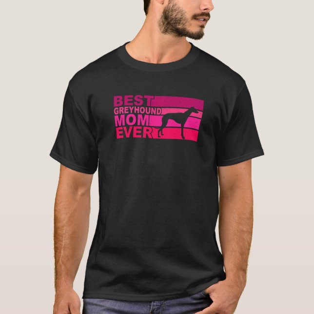 T-shirt Meilleur Greyhound Maman Ever 1 (Devant)