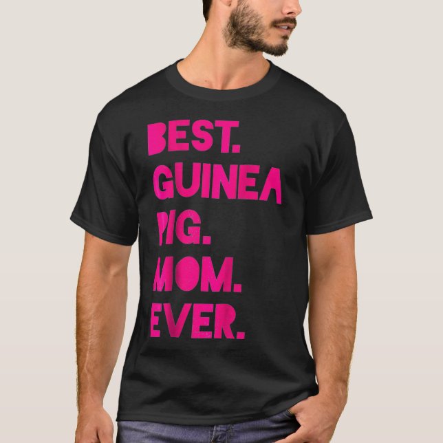 T-shirt Meilleur Guinéen Cochon Maman Femme Pet Lover Cade (Devant)