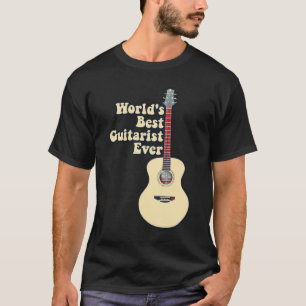 T-shirt Meilleur guitariste du monde. citations motivation
