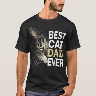 T-shirt Meilleur homme Chat papa jamais Drôle Amoureux des
