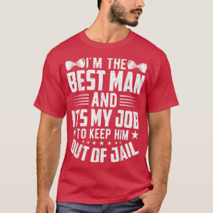 T-shirt Meilleur homme Mariage Groomsmen Funny Bride Bache