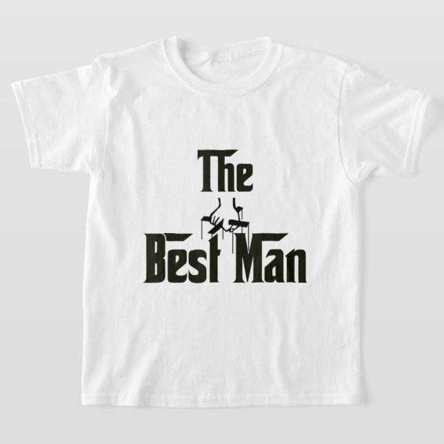 T-shirt Meilleur Homme Mariage Mafia Groomsmen Bachelor Pa (Poser)