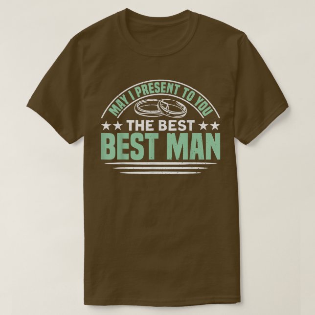 T-shirt Meilleur Homme Meilleur Témoin Enterrement Vie de  (Design devant)
