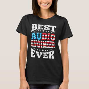 T-shirt Meilleur Ingénieur Audio 4 Juillet 4 De Juillet Am