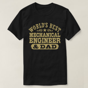 T-shirt Meilleur ingénieur mécanique et papa du monde