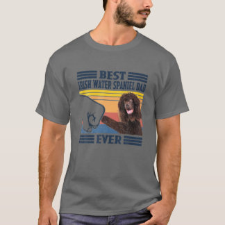 T-shirt Meilleur Irlandais Eau Espagnol Papa Jamais Vintag