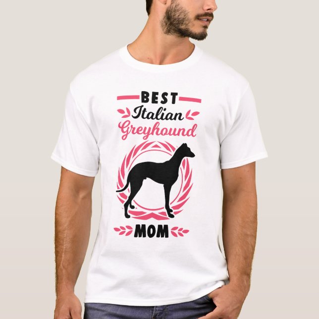 T-shirt Meilleur Italien Greyhound Maman (Devant)