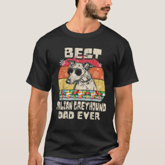 T-shirt Meilleur Italien Greyhound Papa Jamais Rétro Chris