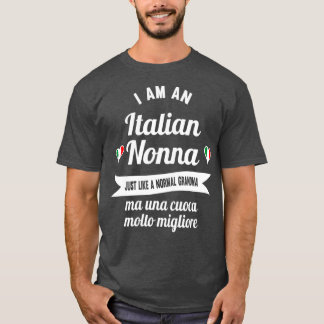 T-shirt Meilleur Italien Nonna Great Italienne grand grand