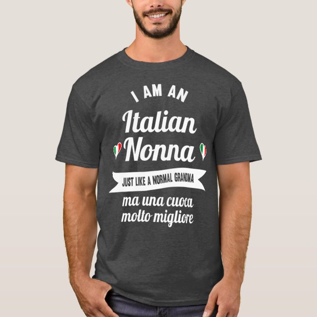 T-shirt Meilleur Italien Nonna Great Italienne grand grand (Devant)