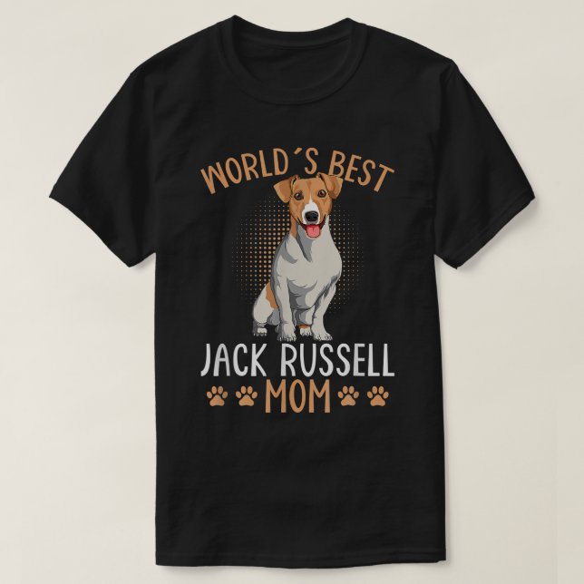 T-shirt Meilleur Jack Russell Terrier Maman Chien Mama Fun (Design devant)