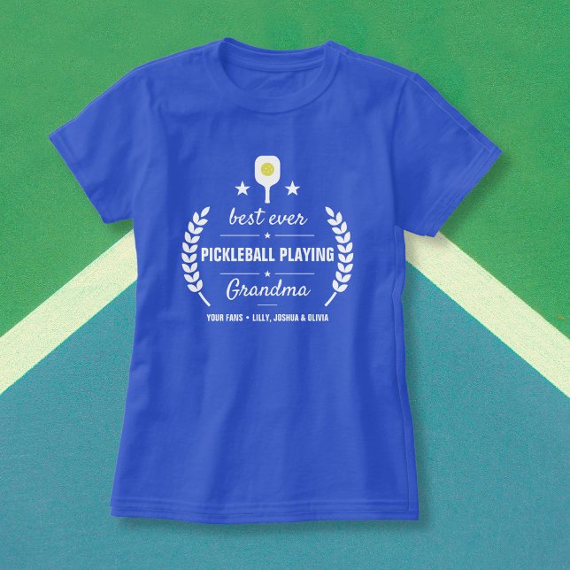 T-shirt Meilleur Jeu De Pickleball Jouer Grandma Personnal (Créateur téléchargé)