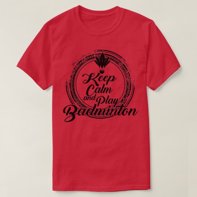 T-shirt Meilleur joueur de badminton Sleeve T (Design devant)