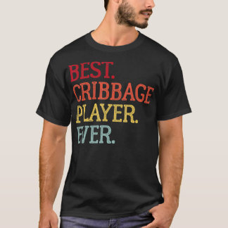 T-shirt Meilleur Joueur de Cribbage jamais Vintage Funky C