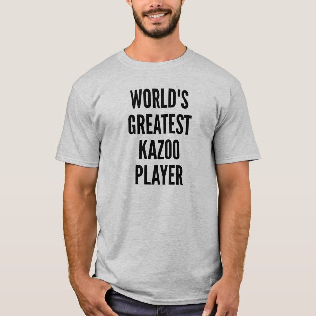 T-shirt Meilleur joueur Kazoo dans le monde (Devant)