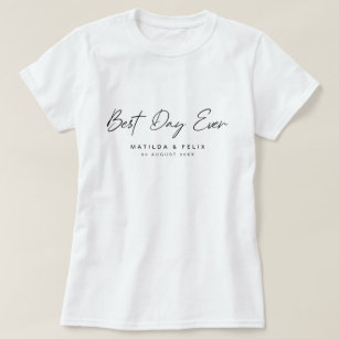 T-shirt Meilleur Jour Jamais Minimaliste Nettoyer Simple M