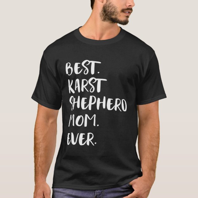 T-shirt Meilleur Karst Shepherd Maman Ever Kraski Ovcar (Devant)