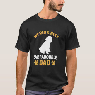 T-shirt Meilleur Labradoodle Papa Drôle Drôle Labradoodle