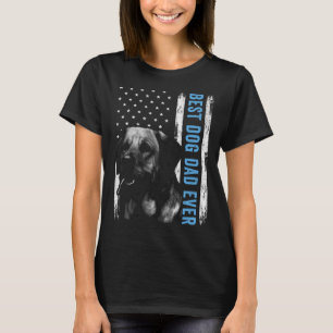 T-shirt Meilleur Labrador Papa Jamais Lab American Flag Ch