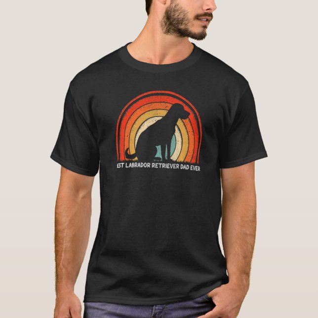 T-shirt Meilleur Labrador Retriers papa jamais (Devant)