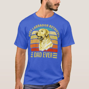 T-shirt Meilleur Labrador Retriers Papa Jamais Retro Vinta