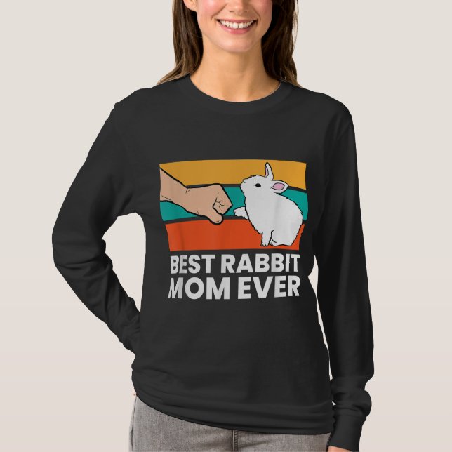 T-shirt Meilleur Lapin Maman Jamais Mignonne Lapin Lapin M (Devant)