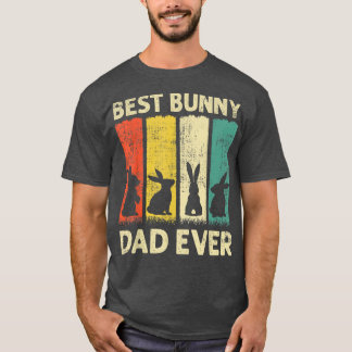 T-shirt Meilleur Lapin Papa Jamais Lapin Lapin Lapin Lapin