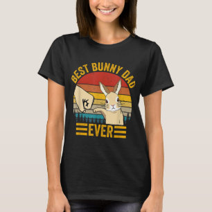 T-shirt Meilleur Lapin Papa Jamais Vintage Lapin Aîné Père