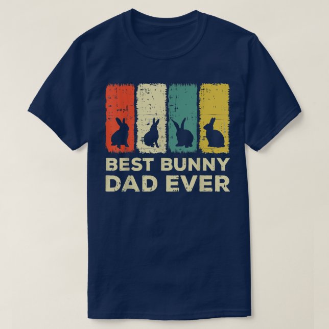T-shirt Meilleur lapin père lapin lapin lapin lapin lapin  (Design devant)