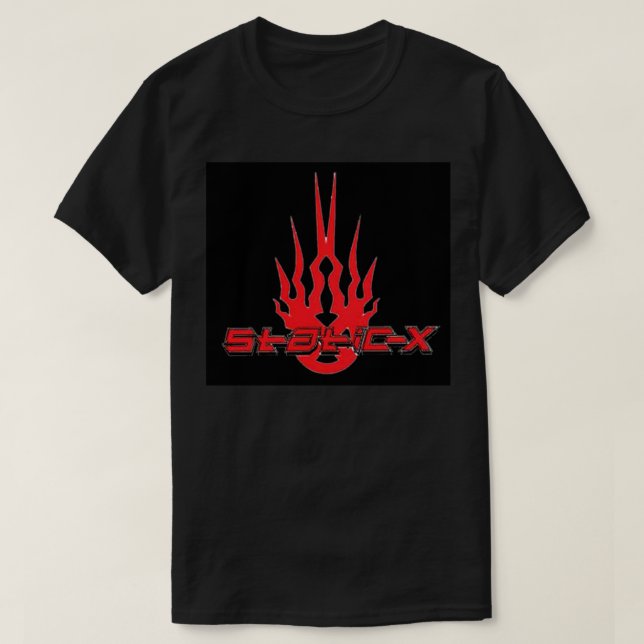 T-shirt Meilleur logo Static-X bande Metal Print (Design devant)