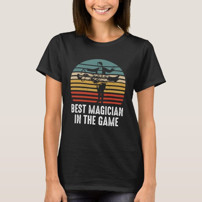 T-shirt Meilleur Magicien Magicien Sleight of Hand Card Tr (Devant)