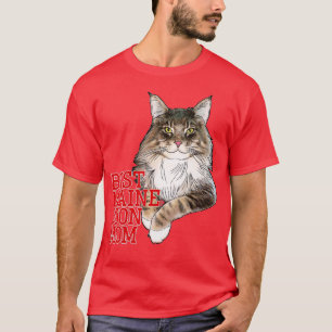 T-shirt Meilleur Maine Coon Maman Funny Chat